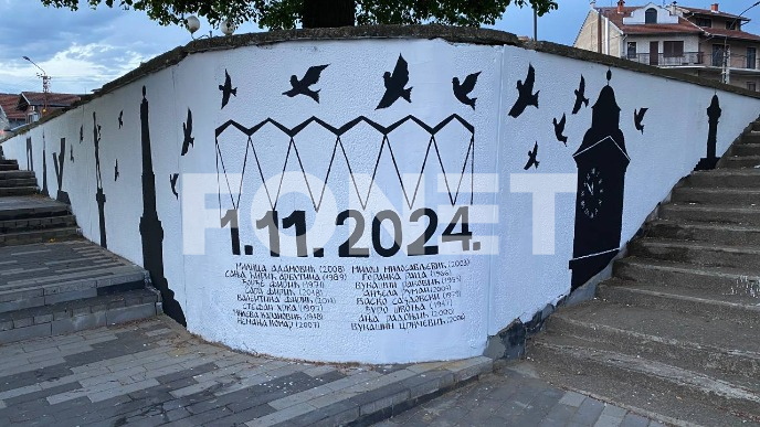 Mural žrtvama iz Novog sada
